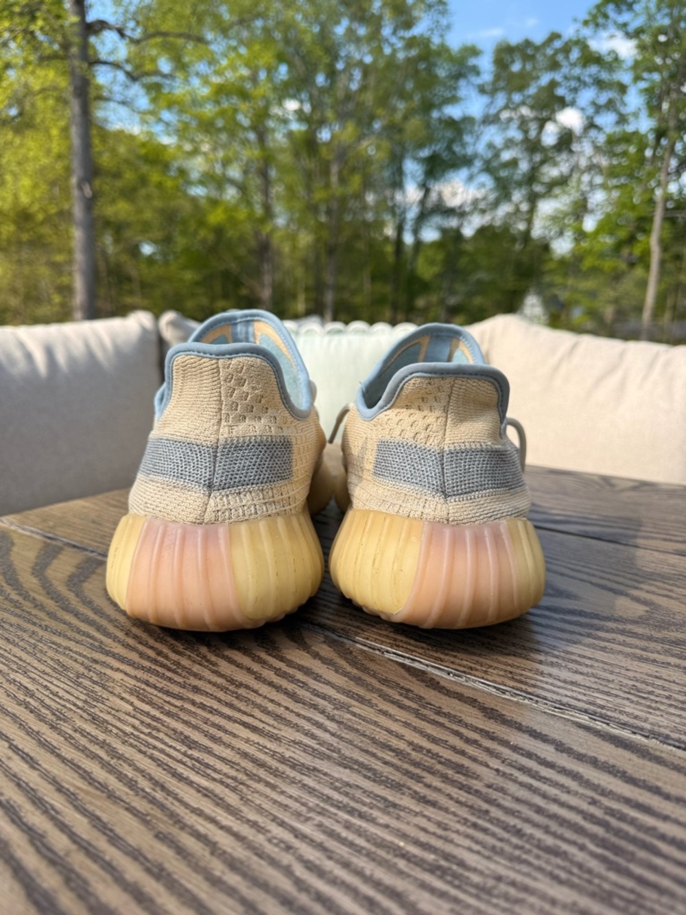 Men’s Adidas Yeezy Boost 350 V2 Linen Sneakers - Picture 6 of 7